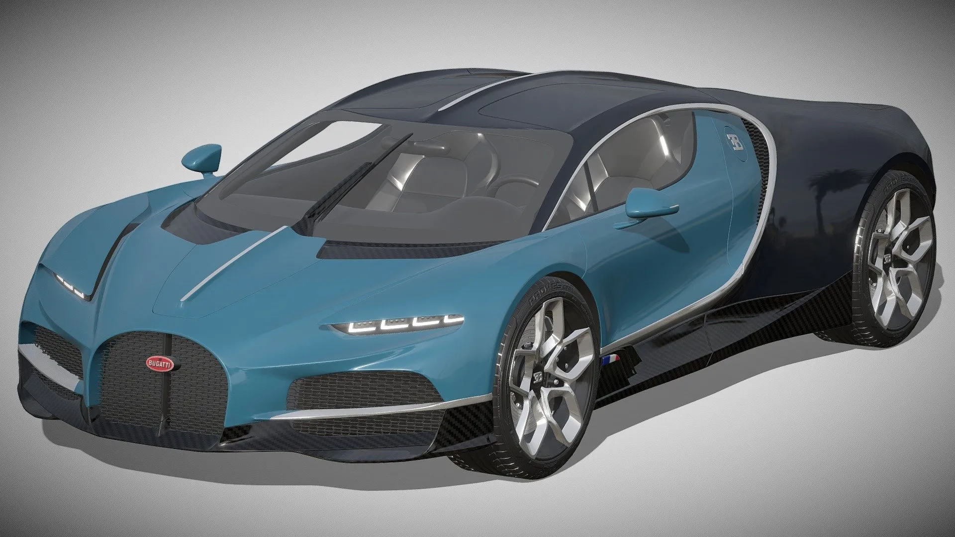 PBR Game 3D Models – Bugatti Tourbillon