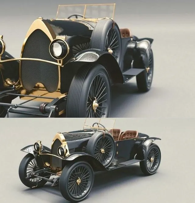 PBR Game 3D Models – Bugatti Type 18