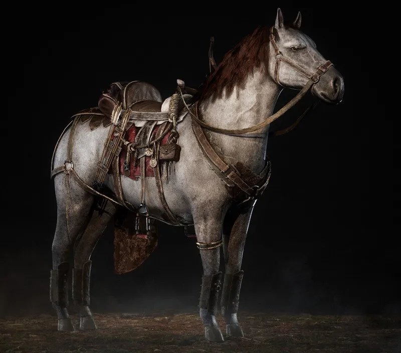 PBR Game 3D Models – Bukhar Faithful comrade horse