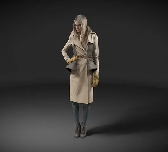 PBR Game 3D Models – Burberry Volumetric Capture