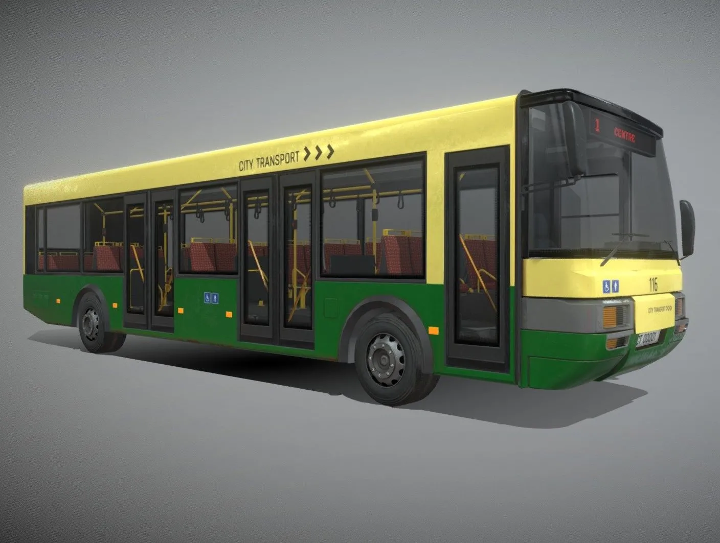 PBR Game 3D Models – Bus Animated