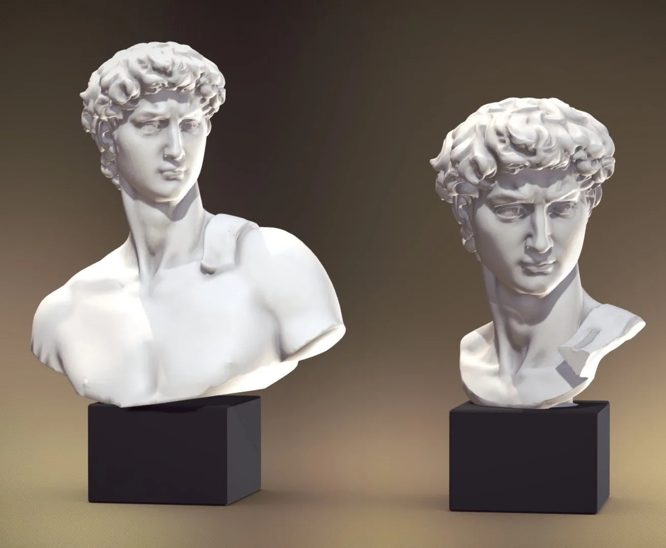 PBR Game 3D Models – Bustes David   Print