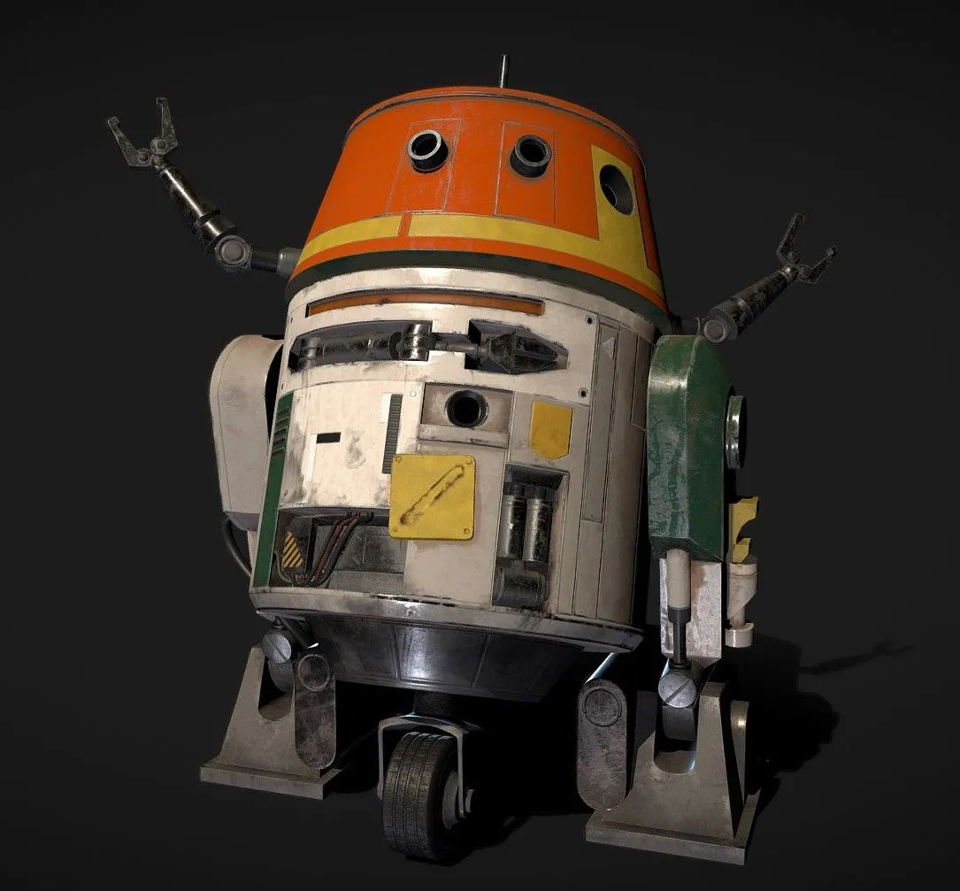 PBR Game 3D Models – C1 10P Aka Chopper Star Wars Rebels Fan Art