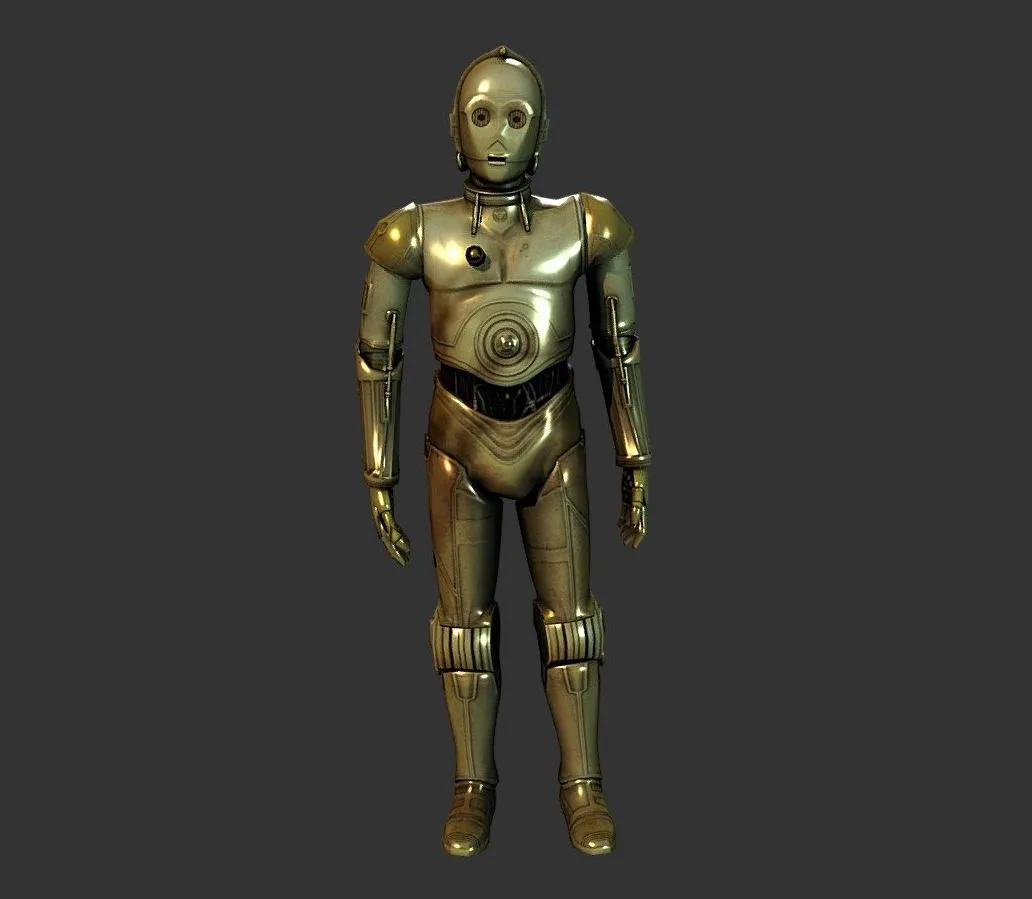 PBR Game 3D Models – C3po