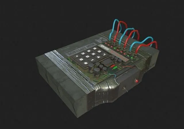 PBR Game 3D Models – C4 Explosive with Detonator