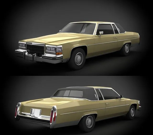 PBR Game 3D Models – Cadillac Coupe DeVille 1960