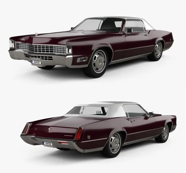 PBR Game 3D Models – Cadillac Eldorado Fleetwood 1968