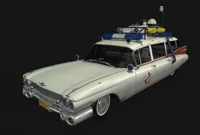 PBR Game 3D Models – Cadillac meteor miller – ecto1