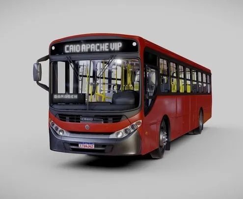 PBR Game 3D Models – Caio Apache VIP III Volksbus Brazilian Bus