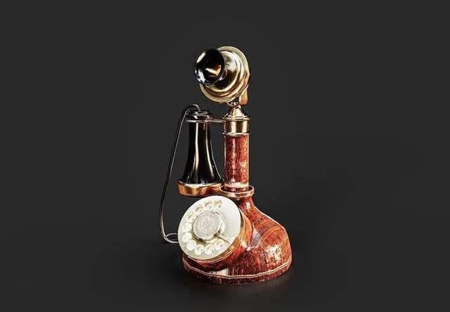 PBR Game 3D Models – Candlestick Phone