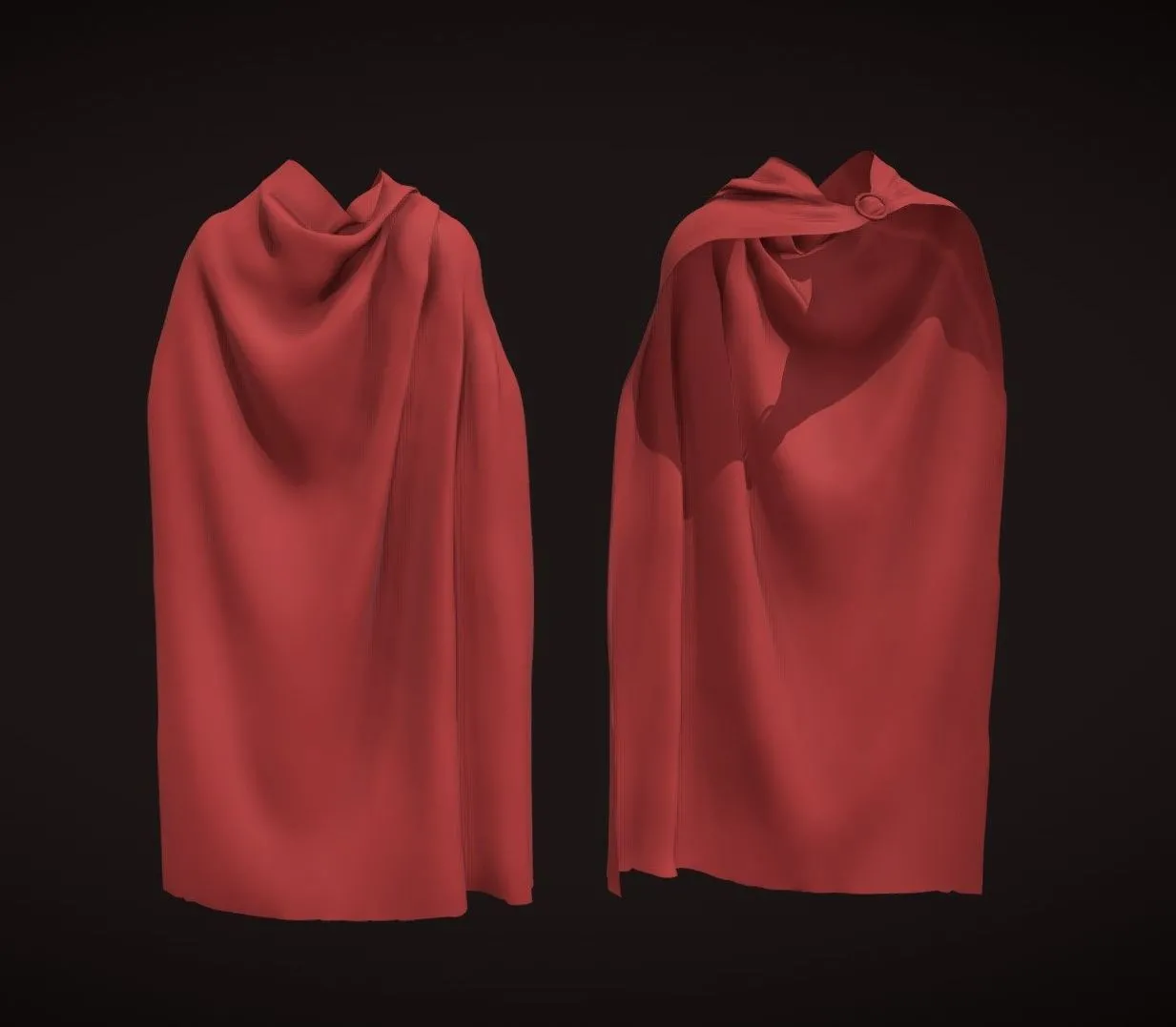 PBR Game 3D Models – Cape Drapery