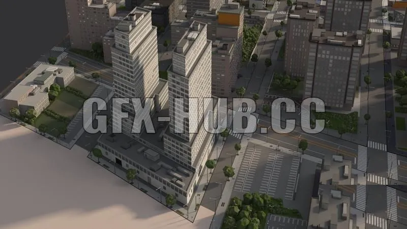 PBR Game 3D Models – Cartoon City