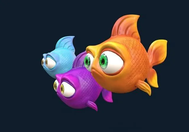 PBR Game 3D Models – Cartoon Fish