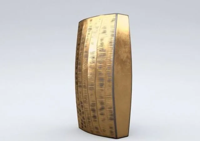 PBR Game 3D Models – Carver Brass Narrow Vase