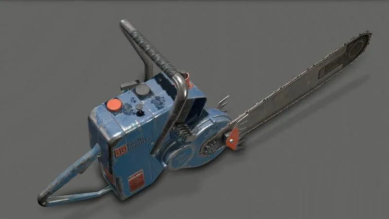 PBR Game 3D Models – Chainsaw David Bradley