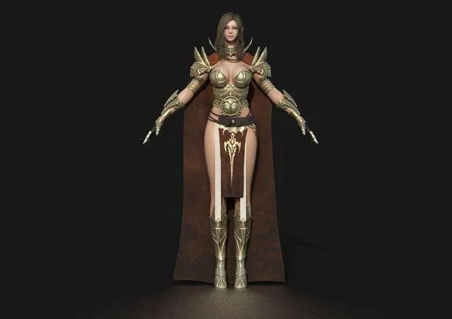 PBR Game 3D Models – Character – Valkyrie Warrior Girl
