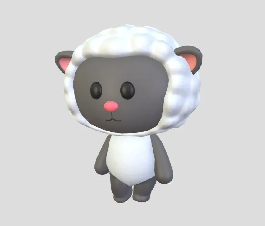 PBR Game 3D Models – Character144 Rigged Sheep