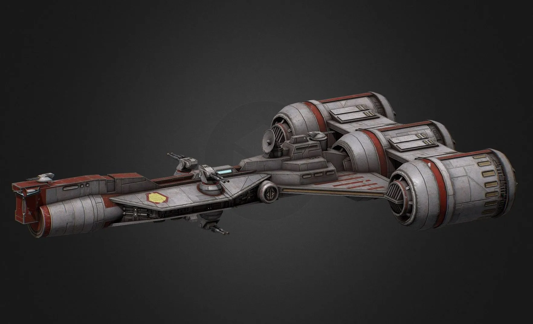 PBR Game 3D Models – Charger C 70 Heavy Corvette Commission