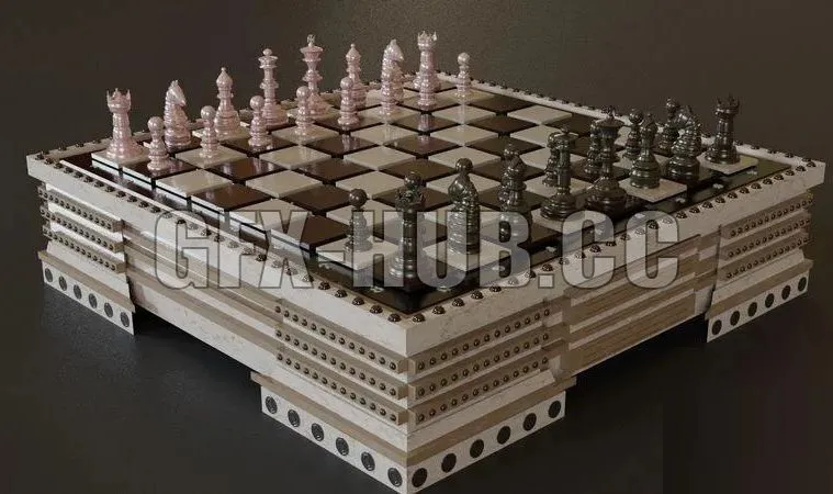 PBR Game 3D Models – Chess