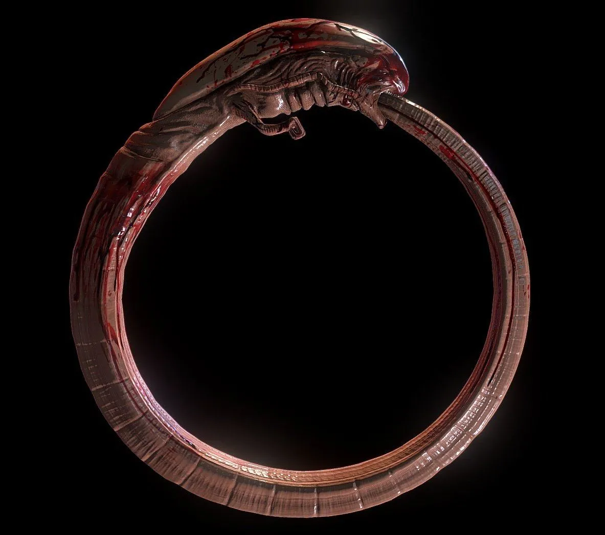 PBR Game 3D Models - Chestburster Ouroboros