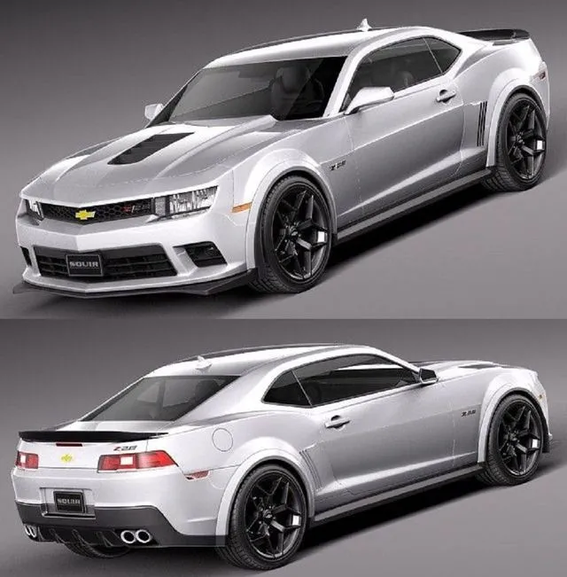 PBR Game 3D Models – Chevrolet Camaro Z28 2014