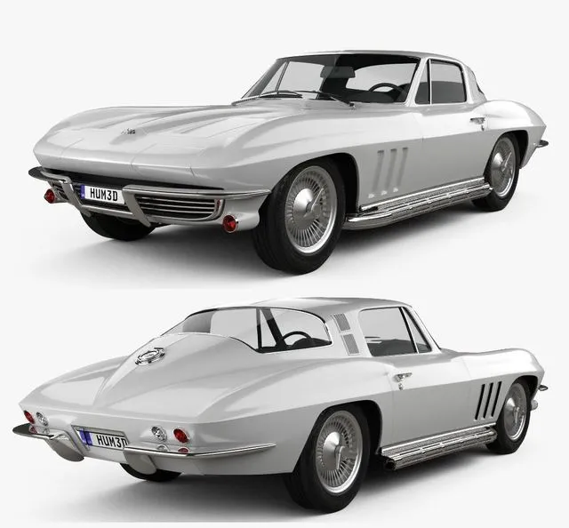 PBR Game 3D Models – Chevrolet Corvette Sting Ray (C2) 1965