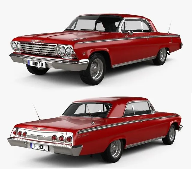 PBR Game 3D Models – Chevrolet Impala SS 409 1962
