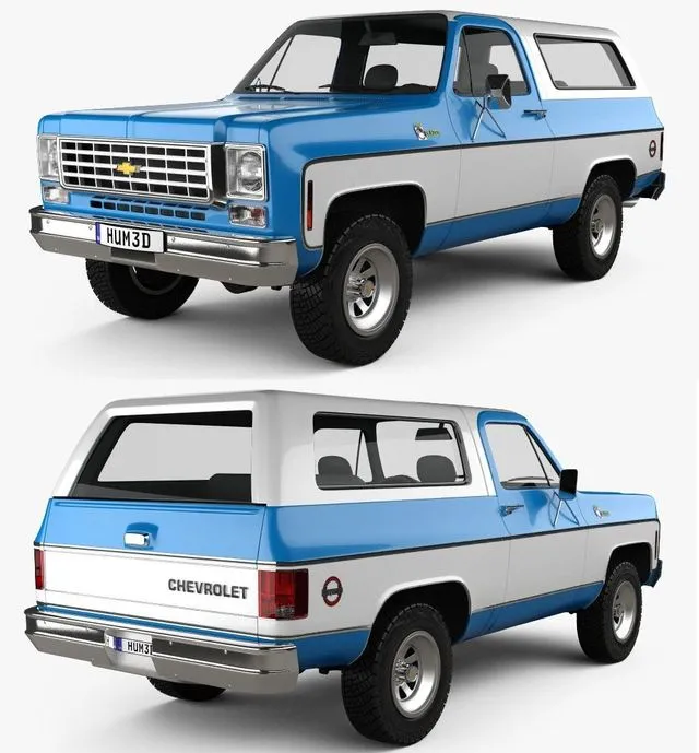 PBR Game 3D Models – Chevrolet K5 Blazer 1976