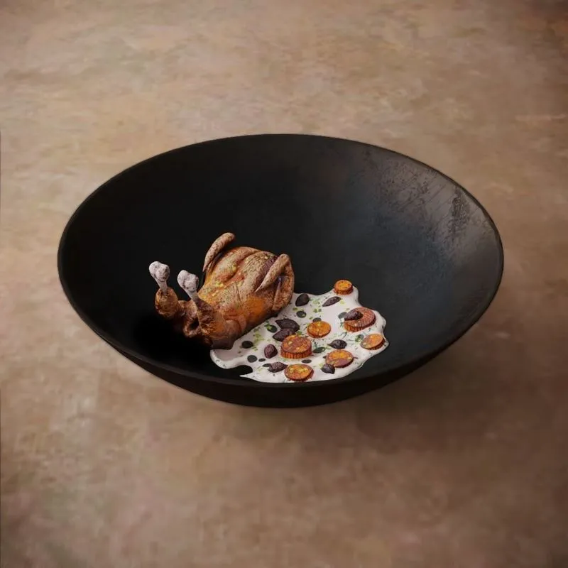 PBR Game 3D Models – Chicken with Cream Sauce