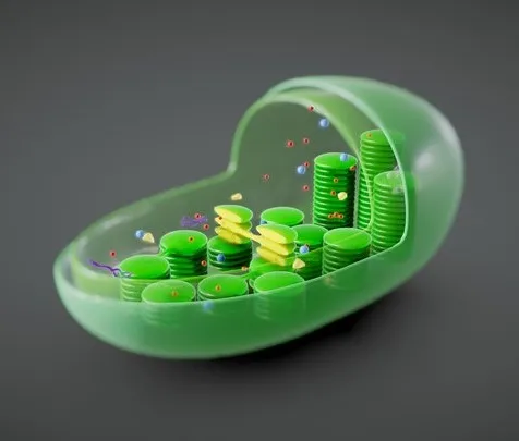 PBR Game 3D Models – Chloroplast Cross Section Anatomy