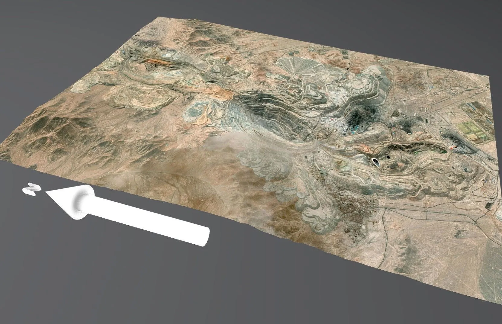 PBR Game 3D Models – Chuquicamata Mine Chile