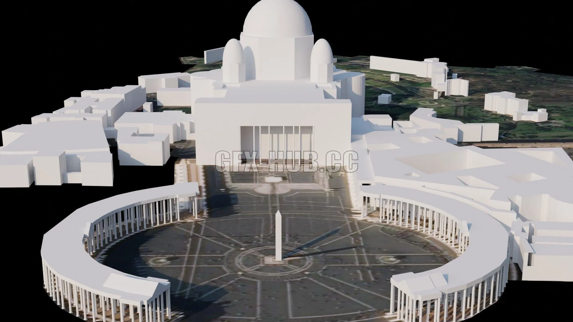 PBR Game 3D Models – Civis Vaticana – Italy