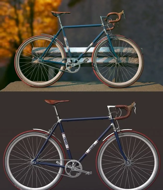 PBR Game 3D Models – Classic Road Bike