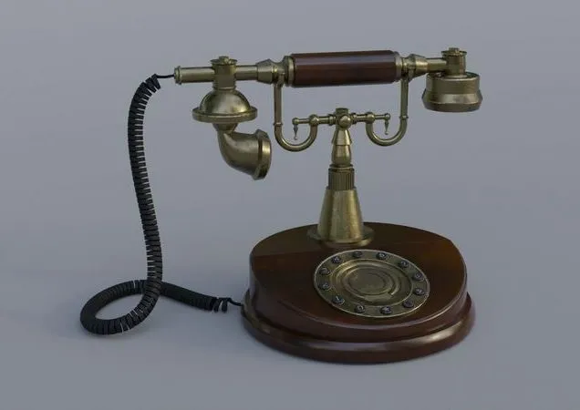 PBR Game 3D Models – Classic Vintage Telephone