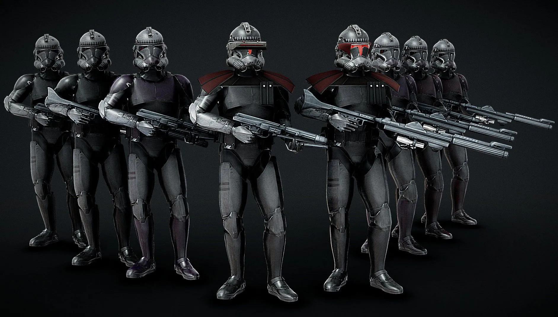 PBR Game 3D Models – Clones Trooper Special Ops Rigged