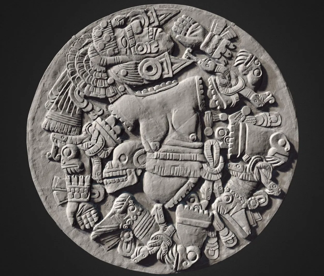 PBR Game 3D Models – Col Coyolxauhqui