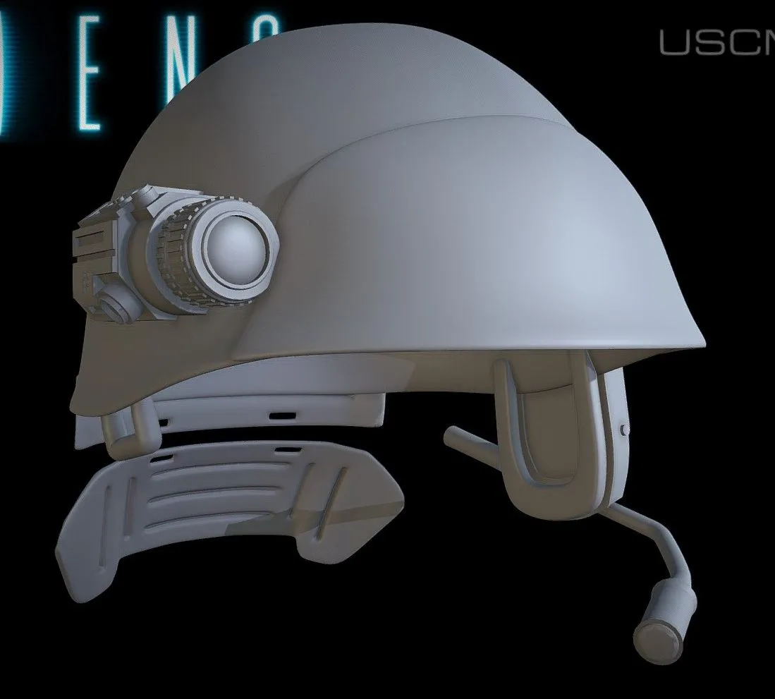 PBR Game 3D Models – Colonial Marine Helmet 2
