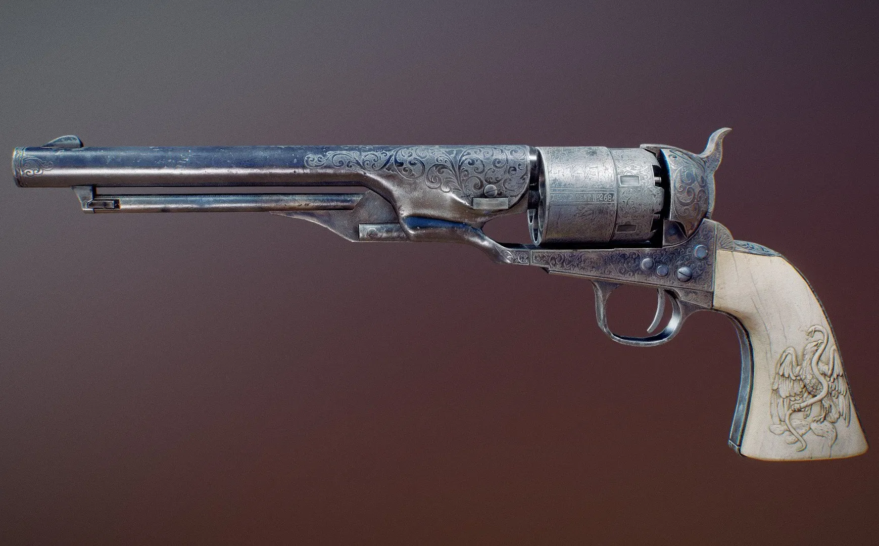 PBR Game 3D Models – Colt 1860 Army