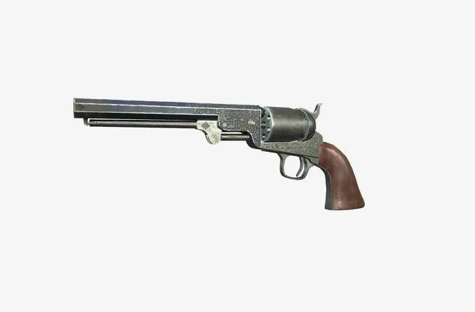PBR Game 3D Models – Colt Navy 1851