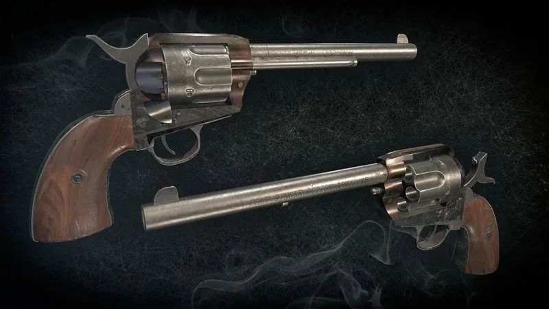 PBR Game 3D Models – Colt Single Action Army Peacemaker