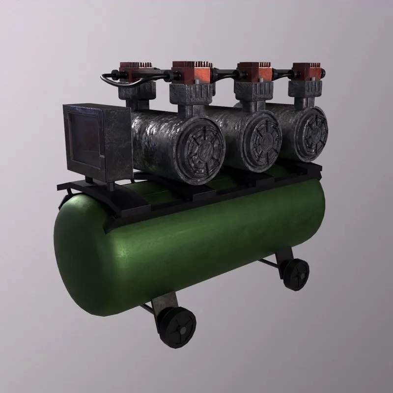 PBR Game 3D Models – Compressor Machine