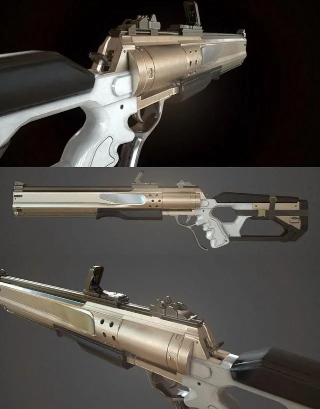 PBR Game 3D Models – Concept Rifle