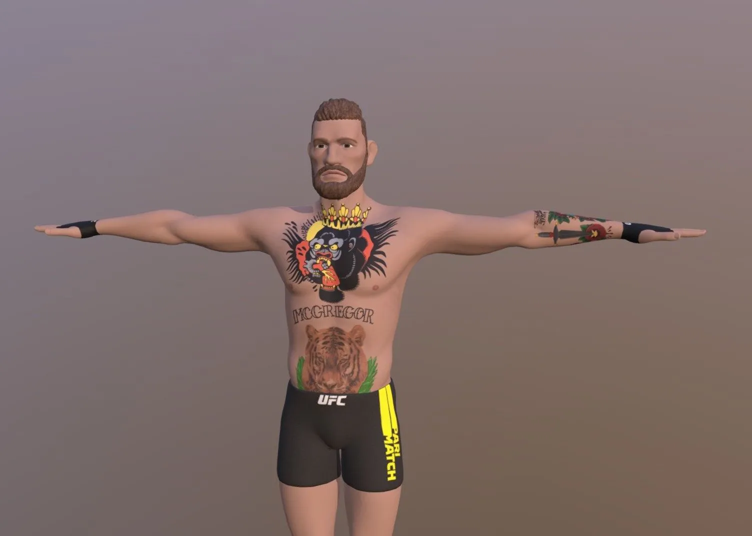 PBR Game 3D Models – Conor Mc Gregor