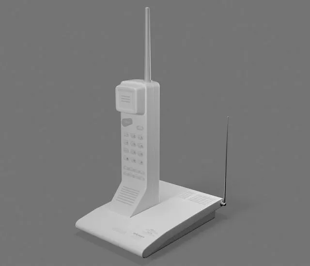 PBR Game 3D Models – Cordless radio telephone