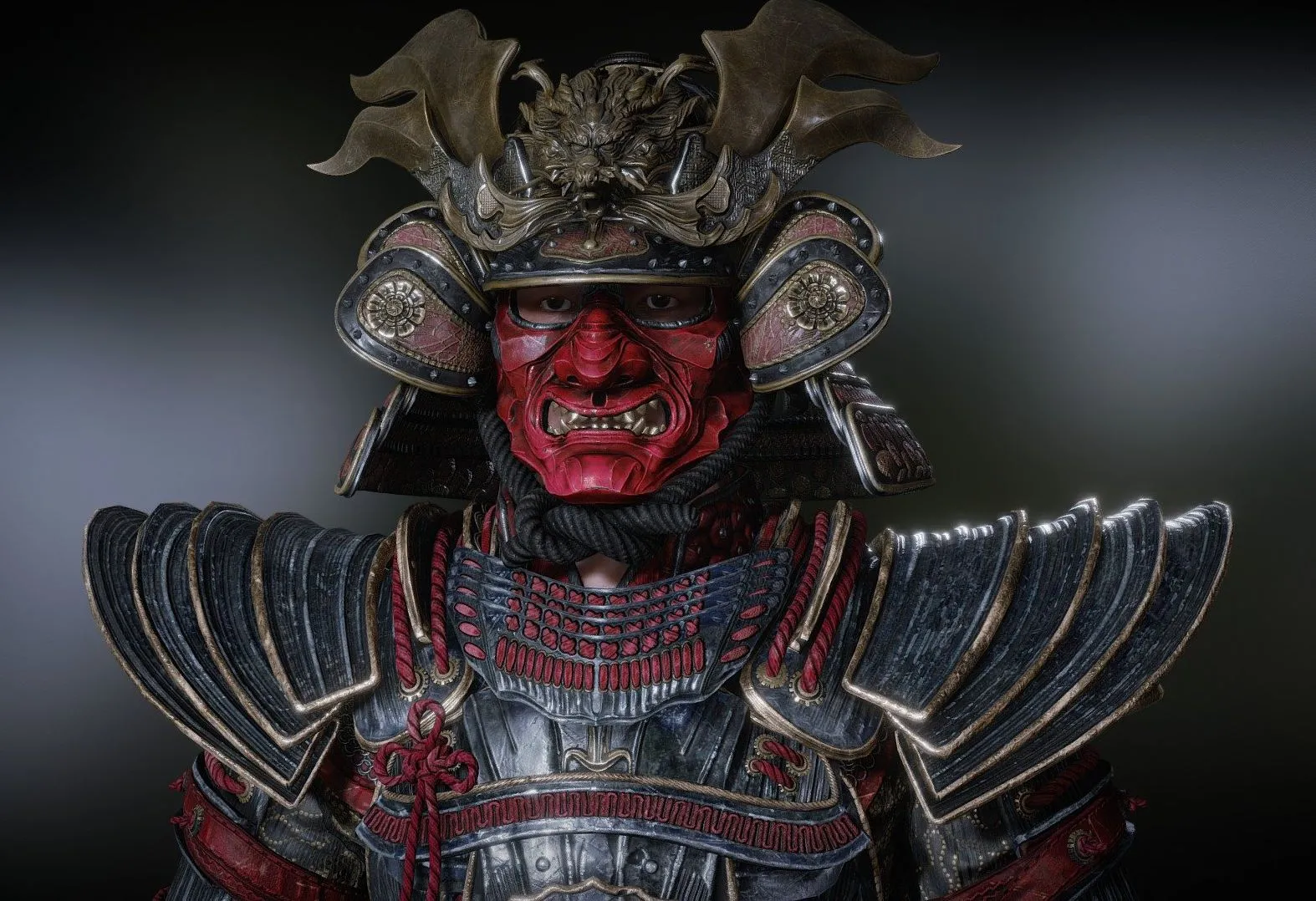 PBR Game 3D Models – Crimson Samurai