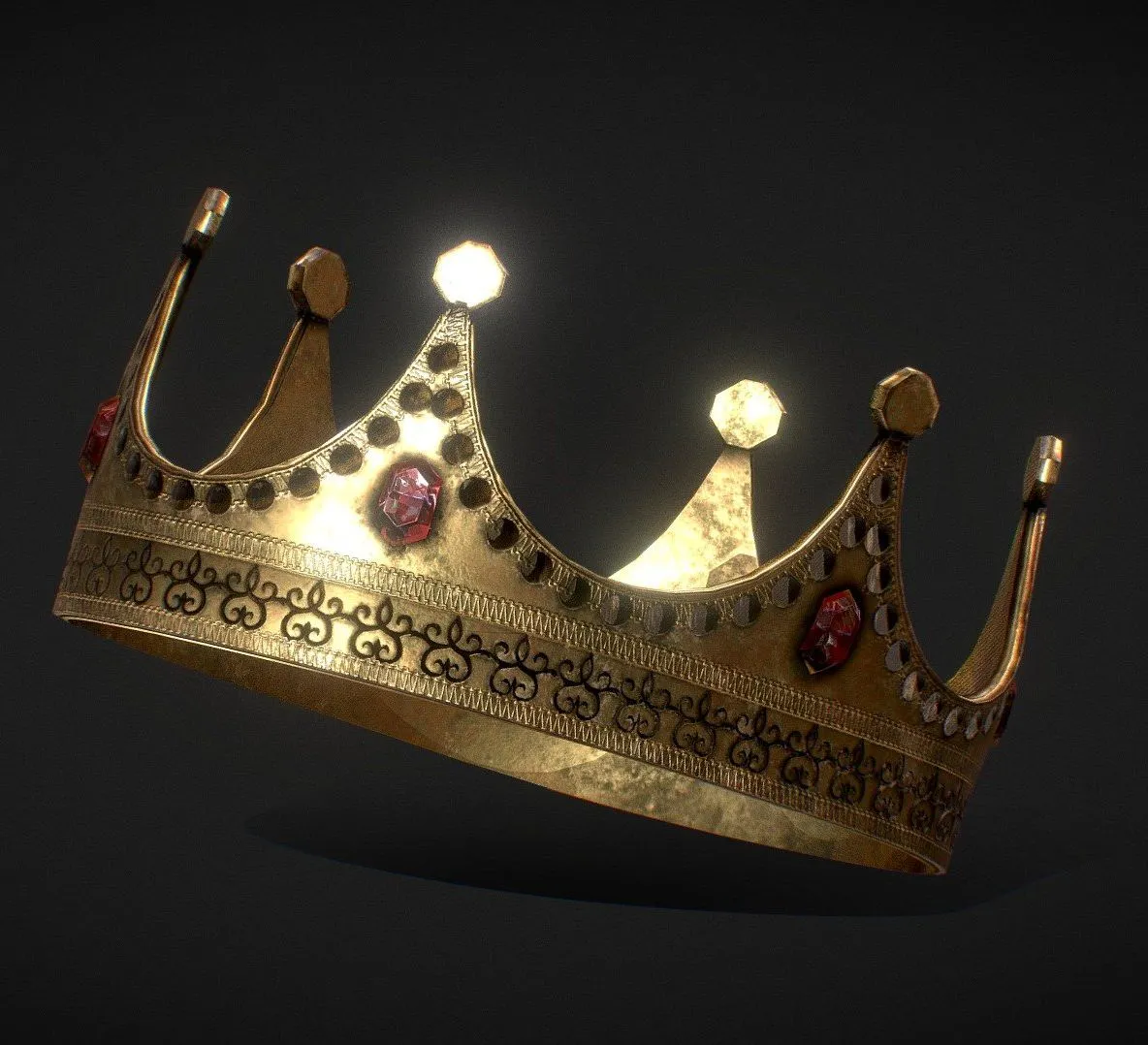 PBR Game 3D Models – Crown Lp