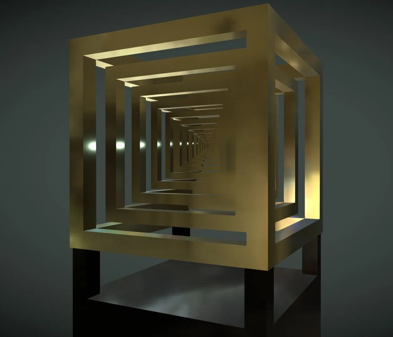 PBR Game 3D Models – Cube In Cube Animation