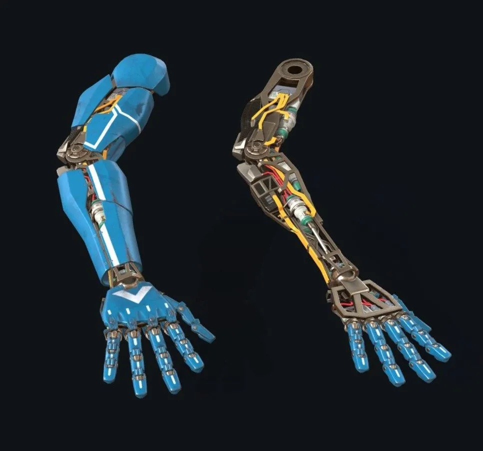 PBR Game 3D Models – Cybernetic Arm
