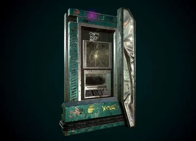PBR Game 3D Models – CyberPunk ATM