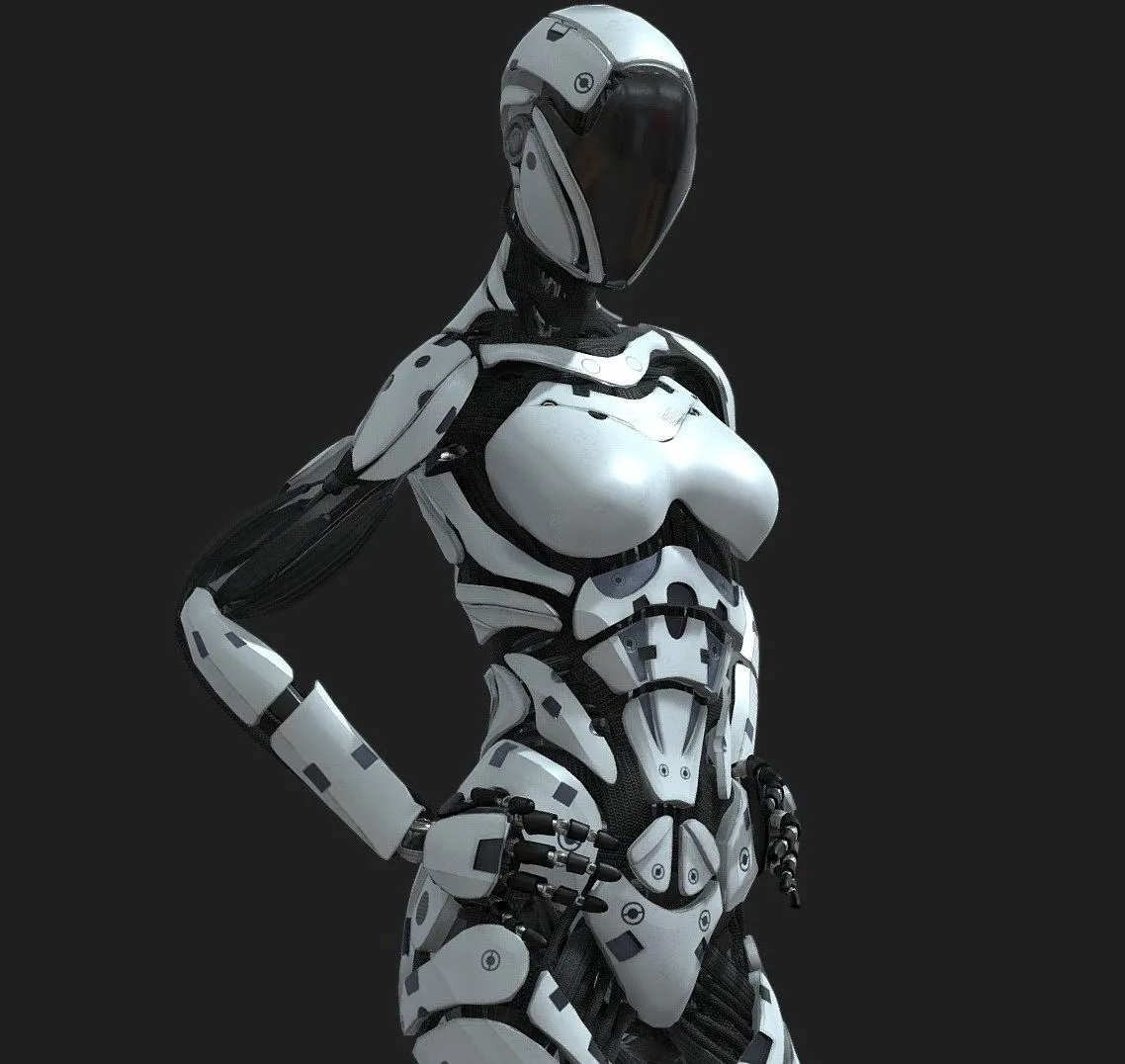 PBR Game 3D Models – Cyborg